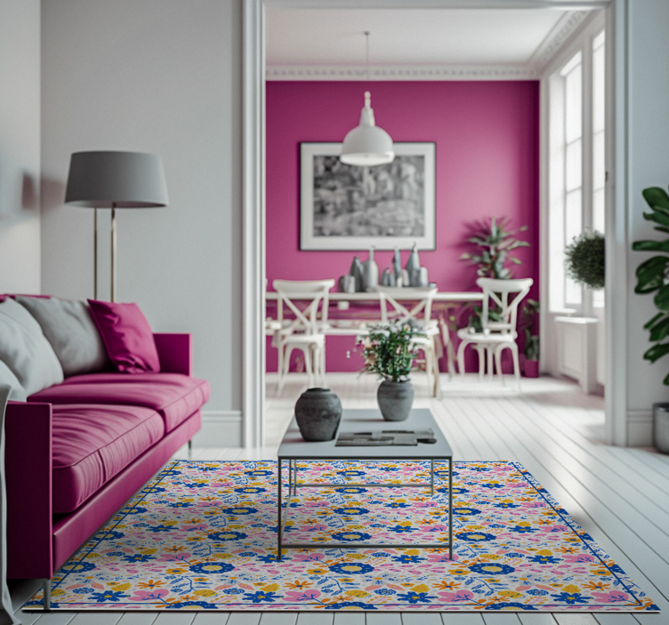 비닐 카펫 자연 꽃잎이 피어나는 봄 - TenStickers