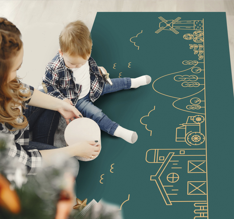 비닐 게임 카펫 교육 농장 게임 - TenStickers