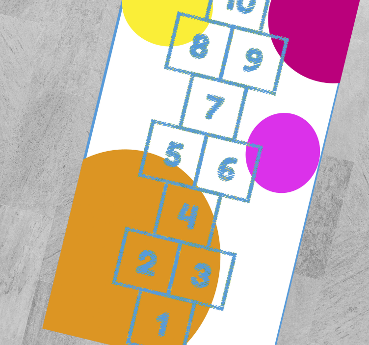 비닐 게임 카펫 돌 차기 놀이 그래픽 - TenStickers