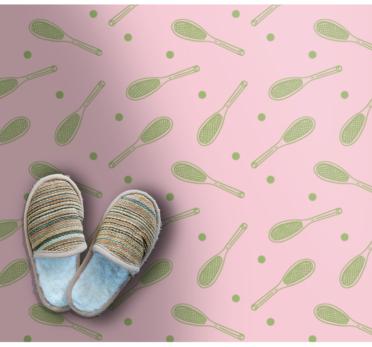 비닐 게임 카펫 라켓 패턴 - TenStickers