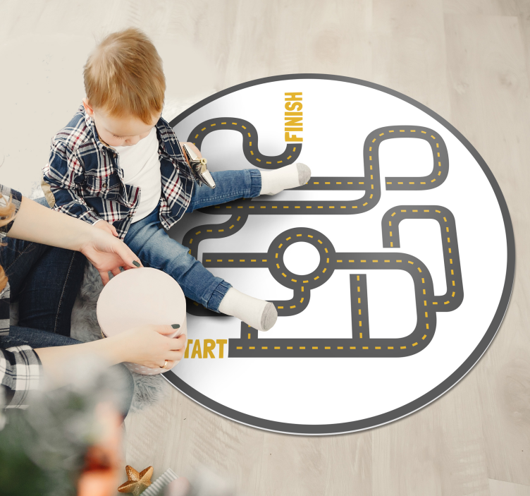 비닐 게임 카펫 도로 모험 - TenStickers