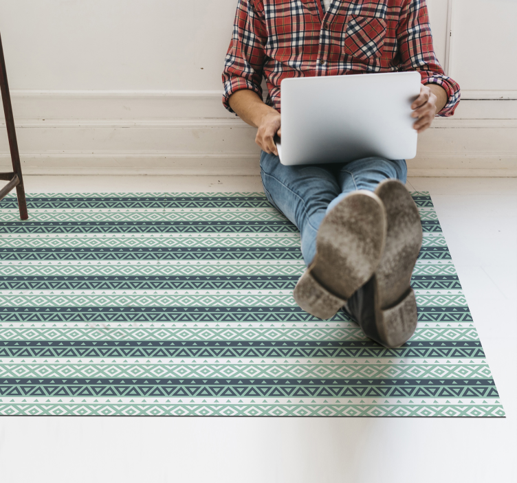 거실용 비닐 깔개 기하학적 패턴 홈 액센트 - TenStickers