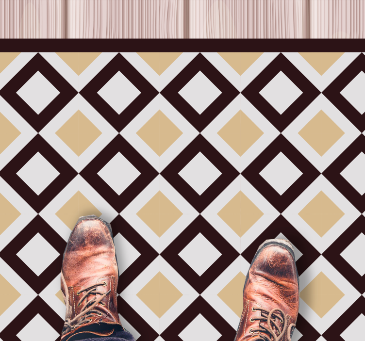 기하학적 효과 비닐 카펫 다이아몬드 요소 - TenStickers