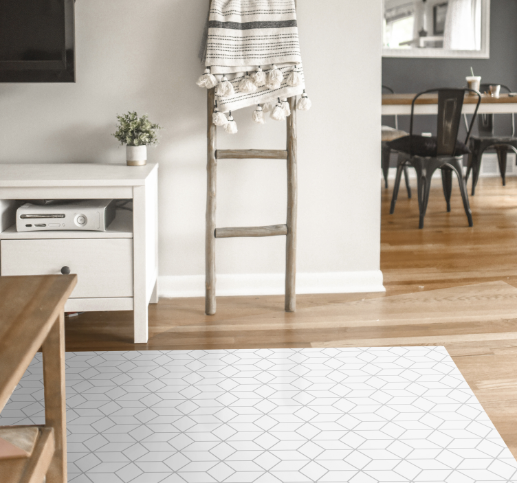 기하학적 효과 비닐 카펫 기하학적 큐브 환상 - TenStickers