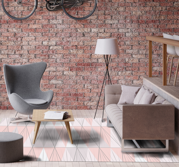 기하학적 효과 비닐 카펫 기하학적 선형성 - TenStickers