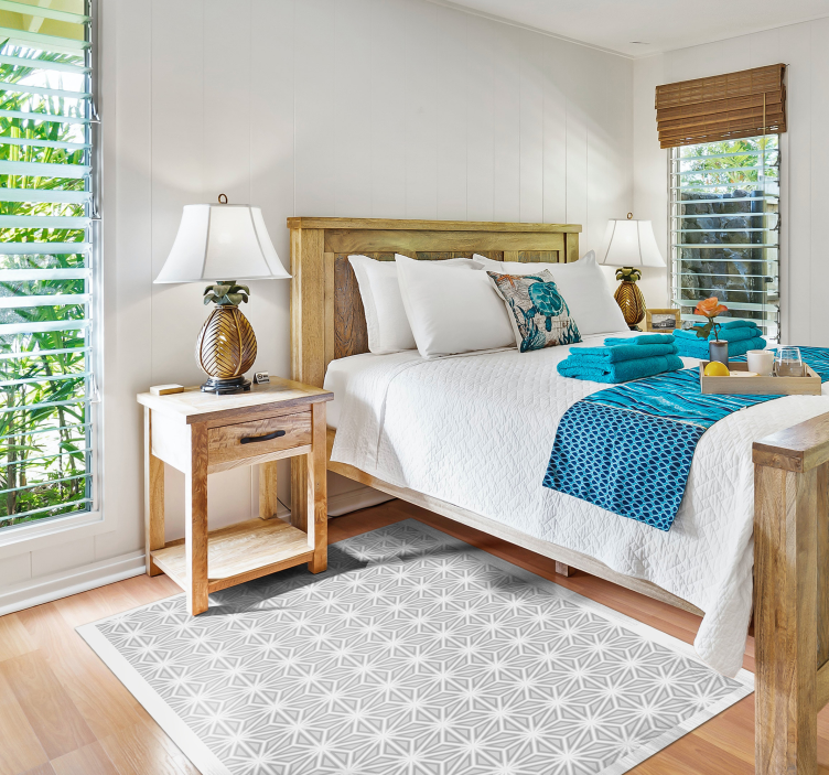 기하학적 효과 비닐 카펫 기하학적 패턴 악센트 - TenStickers