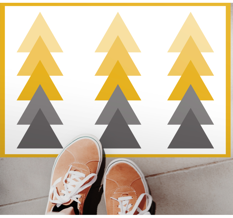 기하학적 효과 비닐 카펫 삼각형 색상 폭포 - TenStickers