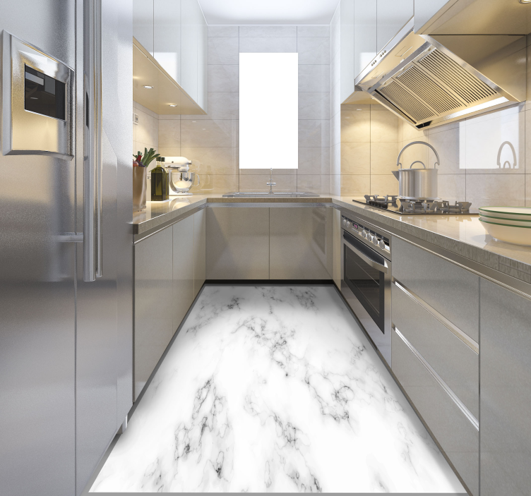 회색 대리석 돌 바닥 타일 - TenStickers