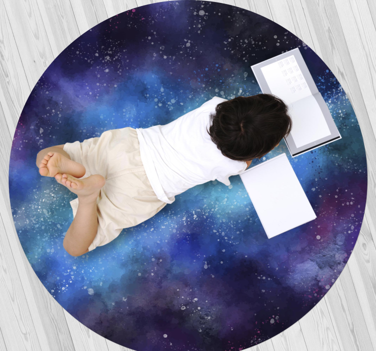 키즈 성운 공간 키즈 비닐 러그 - TenStickers