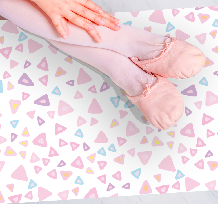 어린 이용 비닐 카펫 다채로운 삼각형 요소 - TenStickers