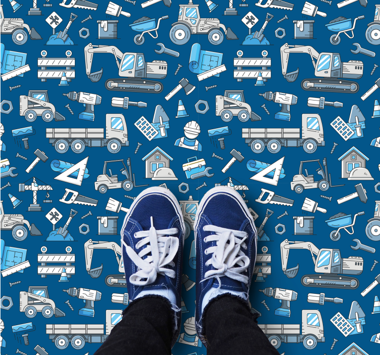 어린 이용 비닐 카펫 공구 프린트 - TenStickers