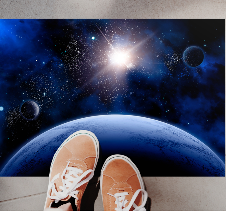 어린 이용 비닐 카펫 우주 별이 빛나는 장면 - TenStickers