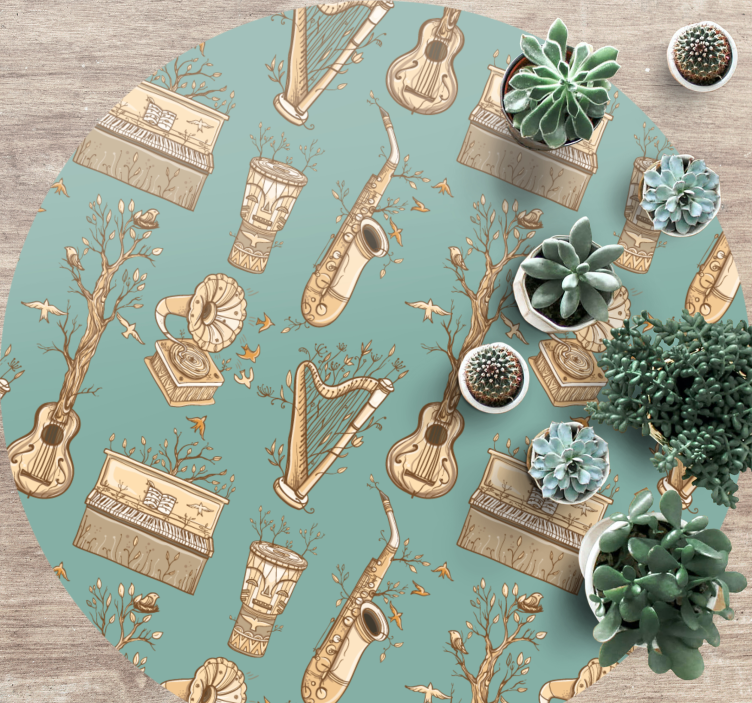 어린 이용 비닐 카펫 악기의 하모니 - TenStickers