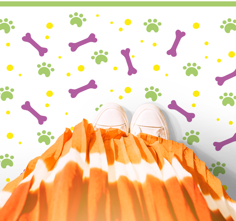 어린 이용 비닐 카펫 발자국 재미 - TenStickers