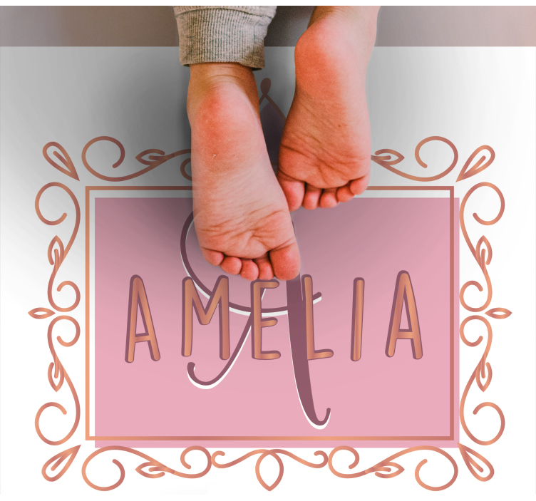 어린 이용 비닐 카펫 개인화된 공주 크라운 - TenStickers