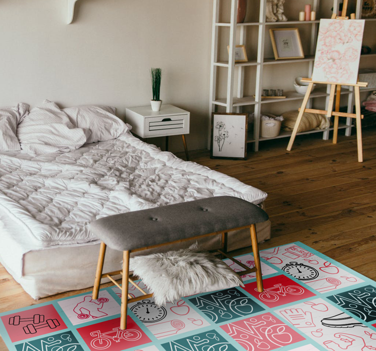 어린 이용 비닐 카펫 장난기 많은 어린이 장식 - TenStickers