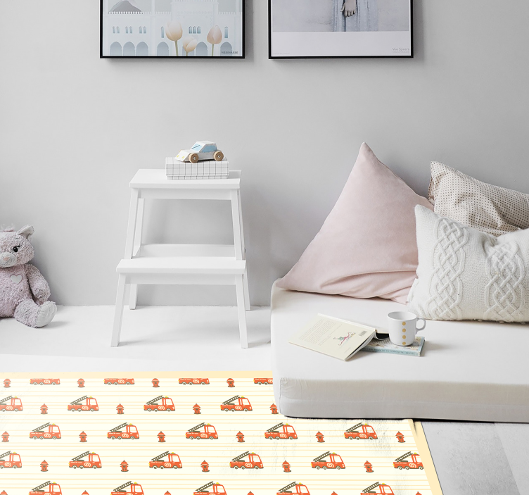 어린 이용 비닐 카펫 재미있는 교통 테마 - TenStickers