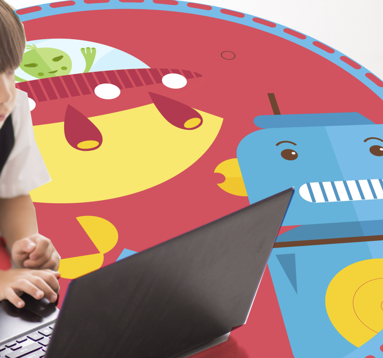 어린 이용 비닐 카펫 잠수함 로봇놀이 - TenStickers