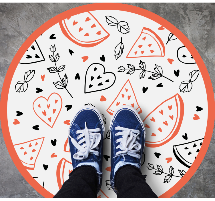 어린 이용 비닐 카펫 사랑스러운 하트 패턴 - TenStickers