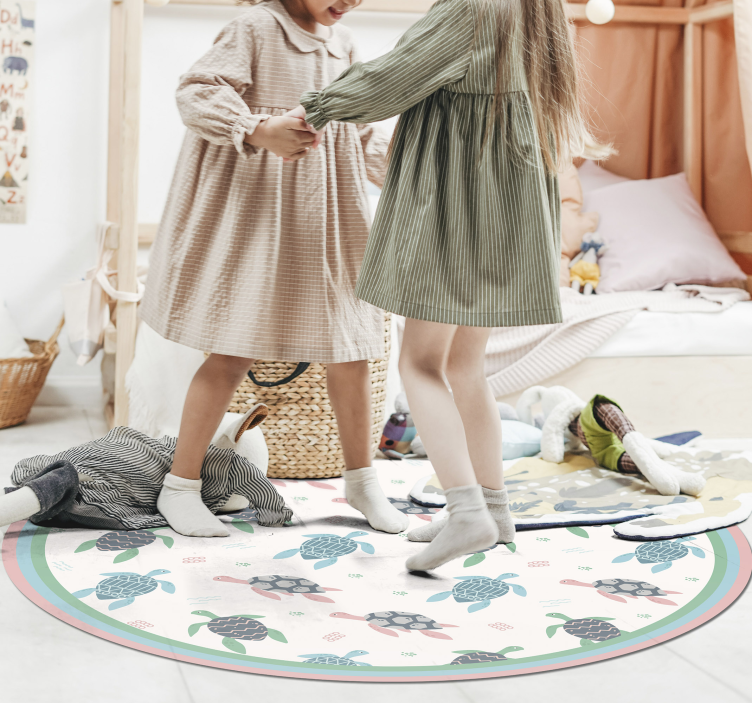 어린 이용 비닐 카펫 거북이 놀이 동아리 - TenStickers