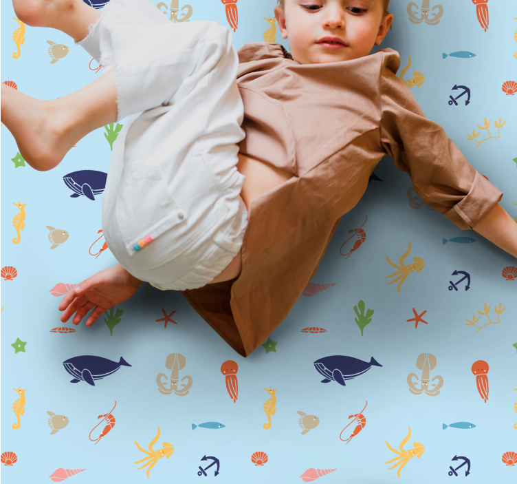 어린 이용 비닐 카펫 수중 모험 - TenStickers