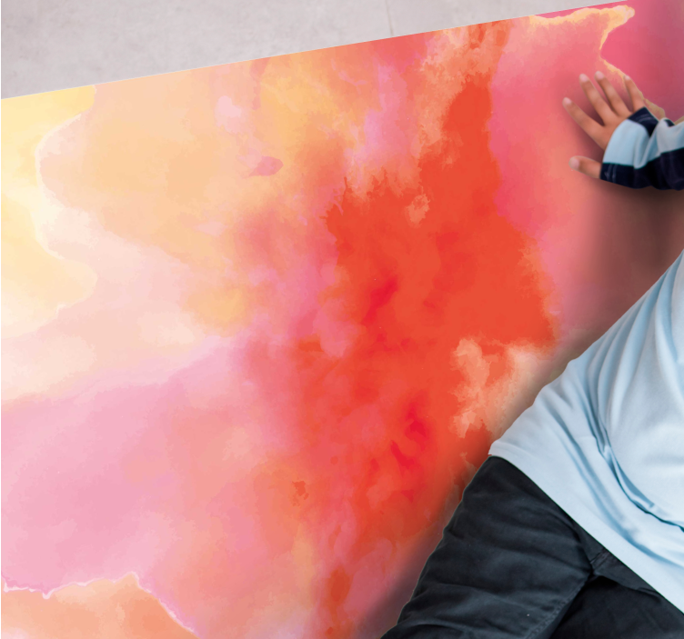 어린 이용 비닐 카펫 생생한 추상적 색조 - TenStickers