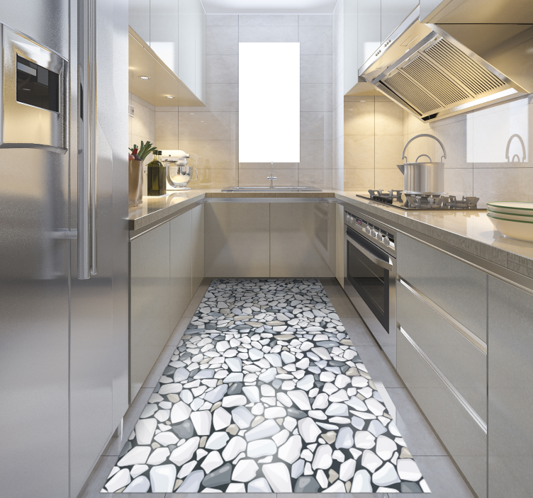 비닐 주방 카펫 자갈돌 배열 - TenStickers