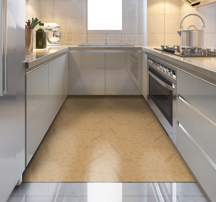 비닐 주방 카펫 질감 있는 주방 커버리지 - TenStickers