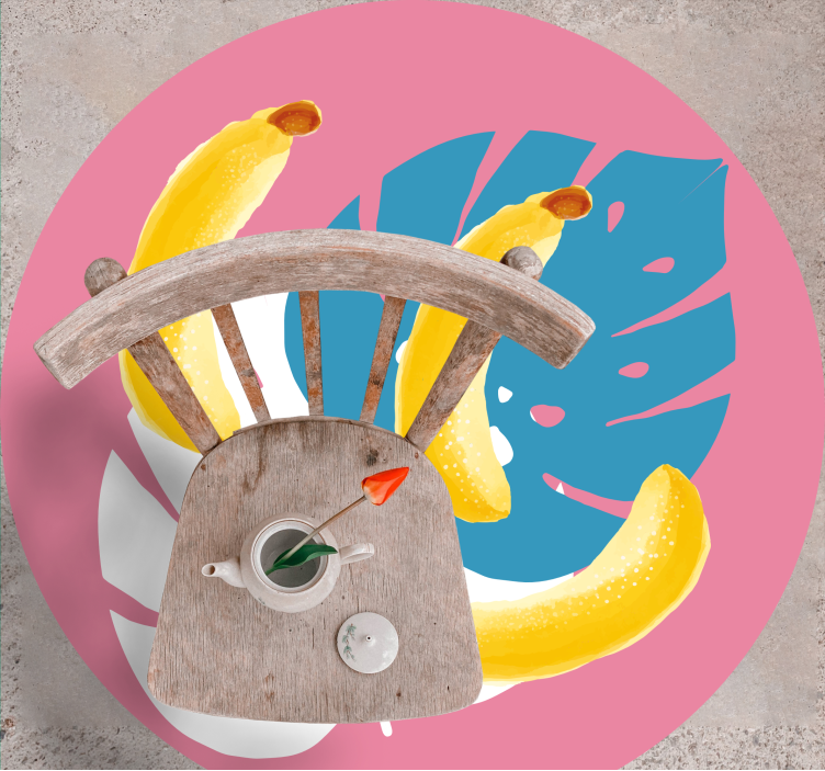 비닐 주방 카펫 열대 바나나 모티프 - TenStickers