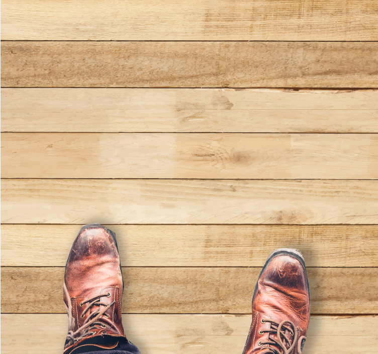 밝은 색 나무 판자 나무 효과 비닐 깔개 - TenStickers