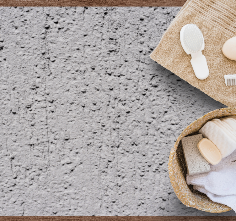 밝은 회색 시멘트 질감 카펫 - TenStickers