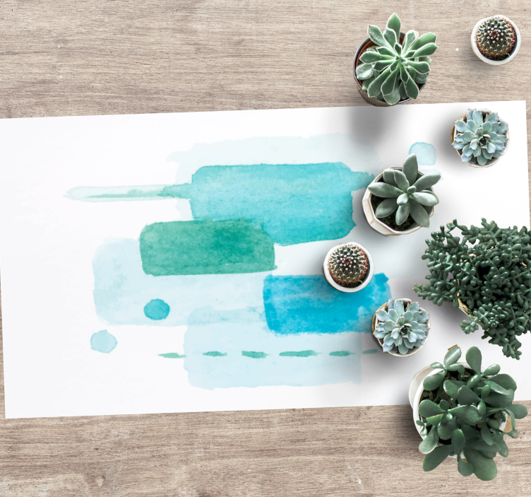 거실용 비닐 깔개 수중 색상 블록 - TenStickers