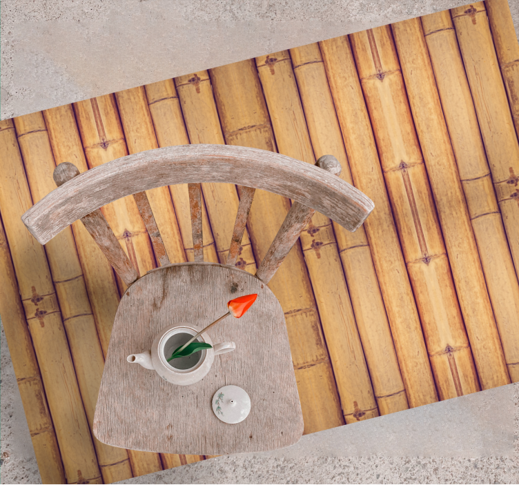 거실용 비닐 깔개 대나무 영감을 받은 - TenStickers