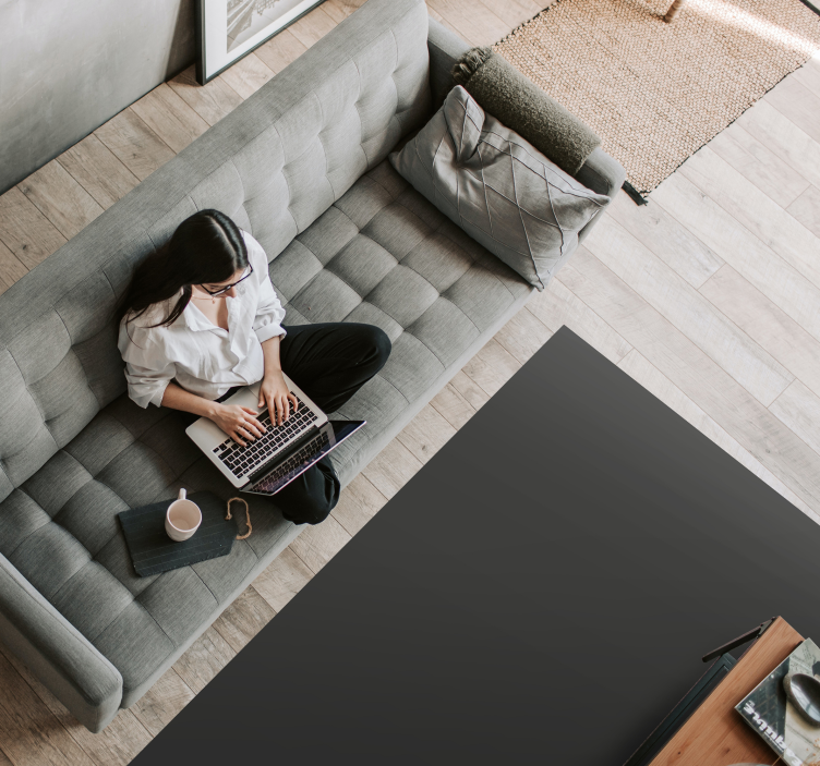 거실용 비닐 깔개 검정색 - TenStickers