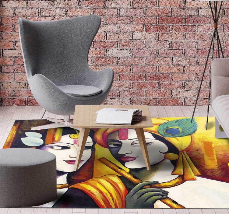 거실용 비닐 깔개 문화의 정수 - TenStickers