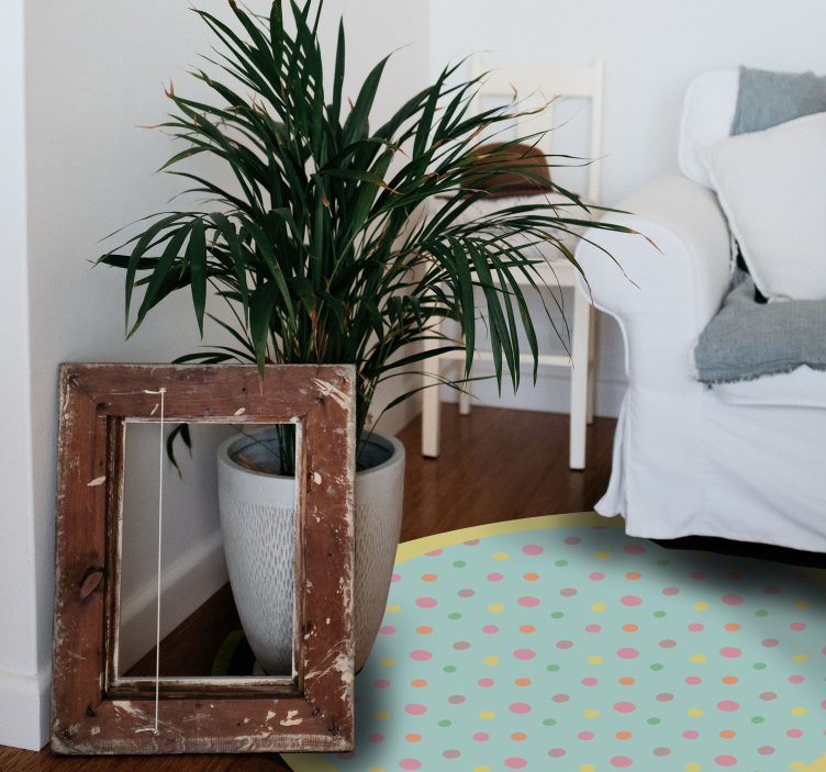 거실용 비닐 깔개 화사한 점무늬 - TenStickers