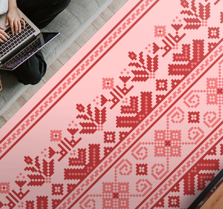 만다라 비닐 카펫 민족 장식 패턴 - TenStickers