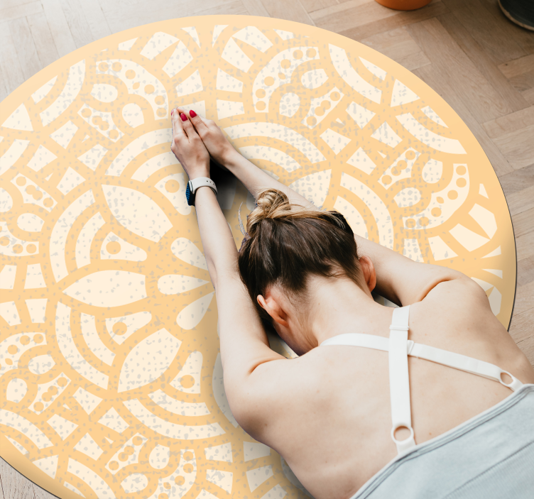 만다라 비닐 카펫 만다라 모티브 서클 - TenStickers