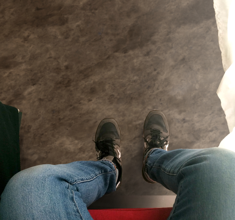 대리석 비닐 러그 브라운 우아한 효과 - TenStickers