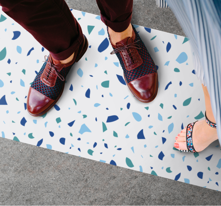 대리석 비닐 러그 다채로운 패턴 - TenStickers