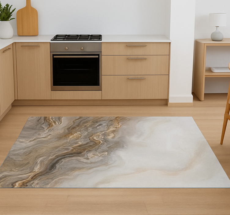 대리석 비닐 러그 토프 오닉스 효과 - TenStickers