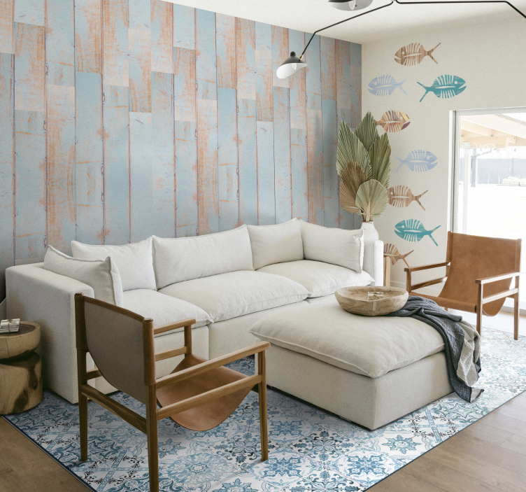 지중해 타일 카펫 - TenStickers