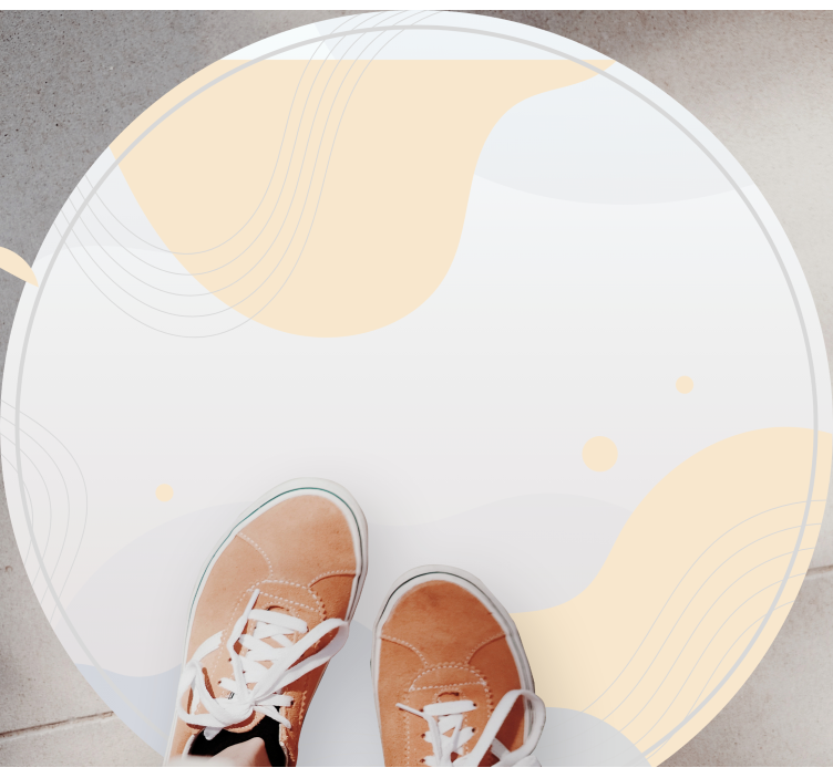 미니멀리스트 효과 비닐 카펫 부드러운 파도 무늬 - TenStickers