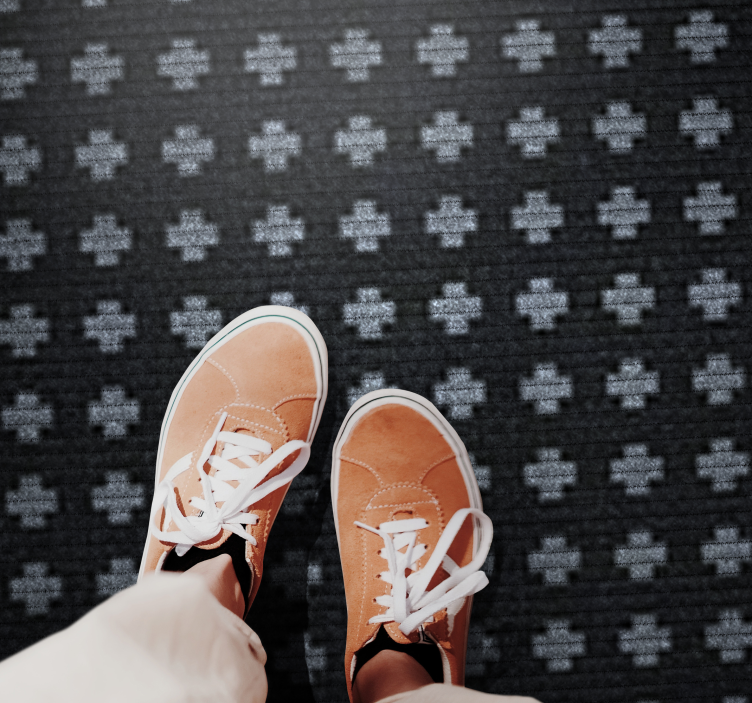 미니멀리스트 효과 비닐 카펫 교차 배열 디자인 - TenStickers