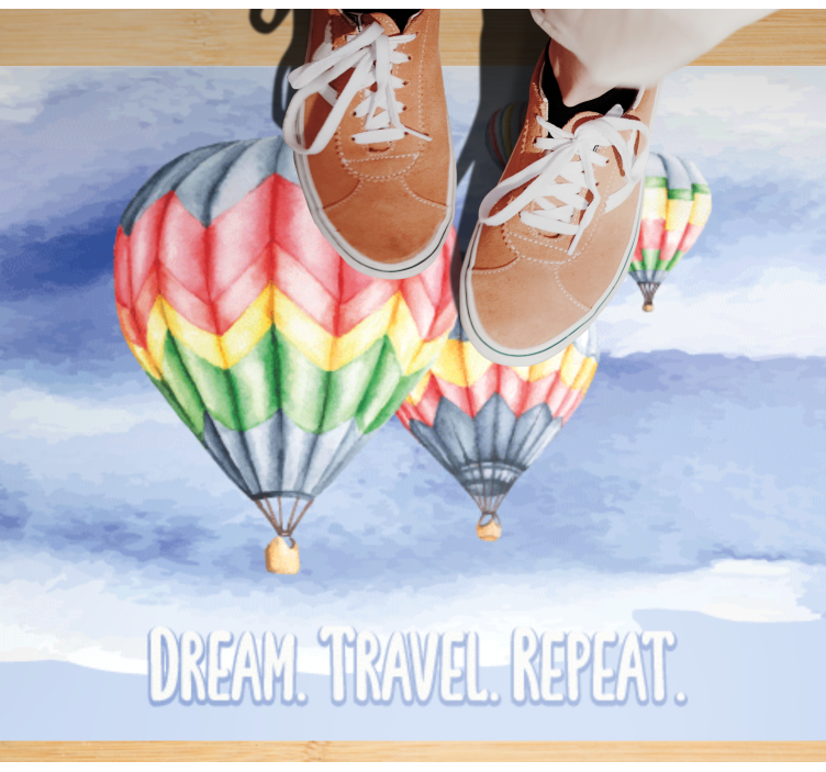 미니멀리스트 효과 비닐 카펫 여행이 다시 일어나기를 바랍니다 - TenStickers