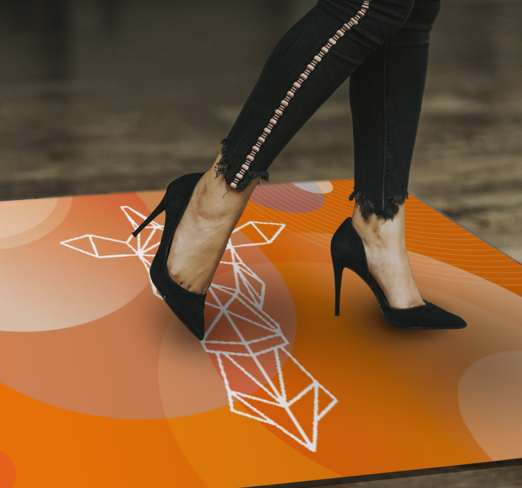 모던 효과 비닐 카펫 추상 기하학 패턴 - TenStickers