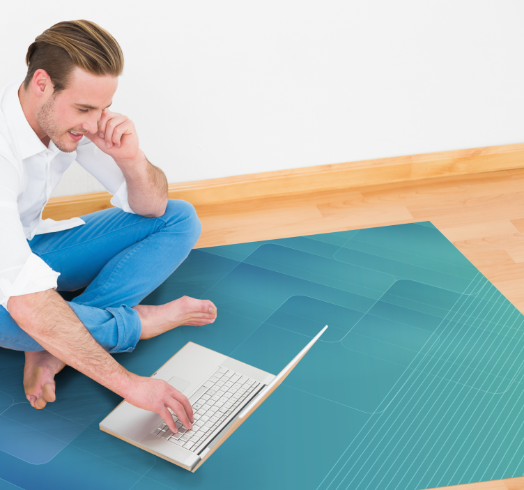 모던 효과 비닐 카펫 추상 기하학적 층들 - TenStickers