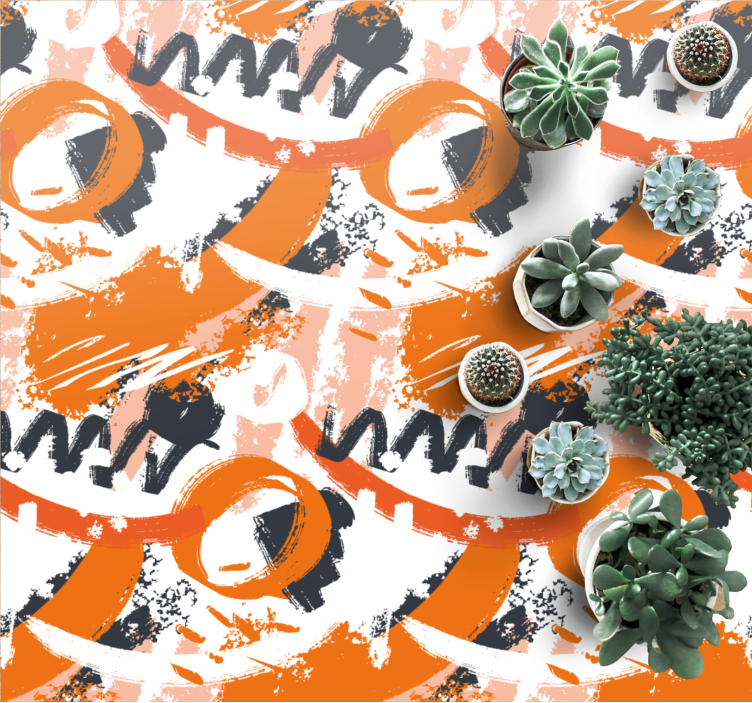 모던 효과 비닐 카펫 추상 도형 폭발 - TenStickers