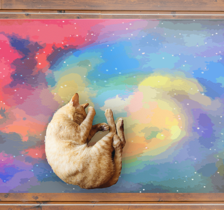 모던 효과 비닐 카펫 천상의 소용돌이 - TenStickers