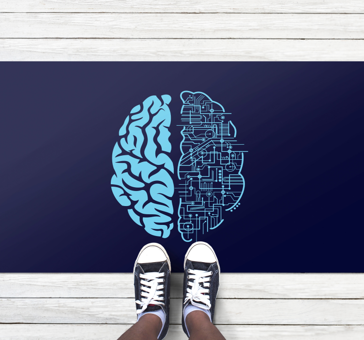 모던 효과 비닐 카펫 대뇌 대비 - TenStickers